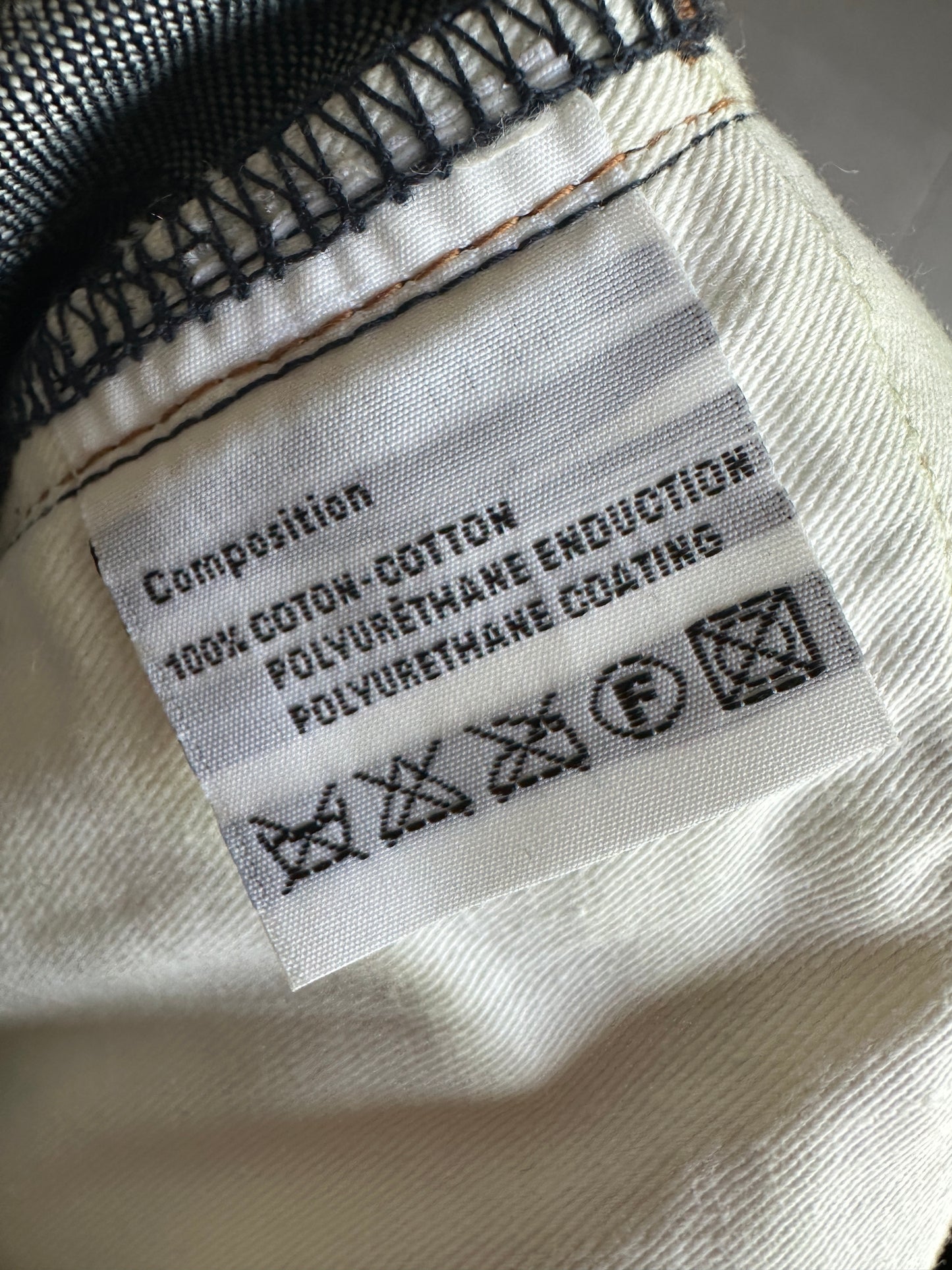 Dior Homme AW07 "navigate" polyurethane wax coated jeans
