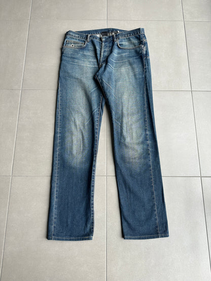 Dior homme AW04 “Victim of the crime” whiskered washed denim
