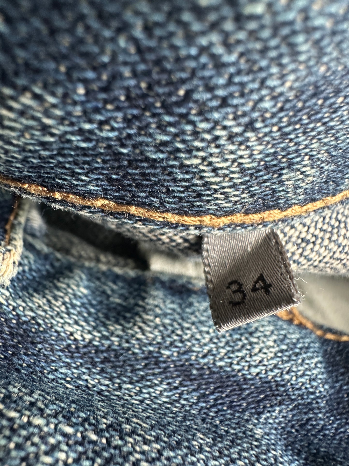 Dior homme AW04 “Victim of the crime” whiskered washed denim