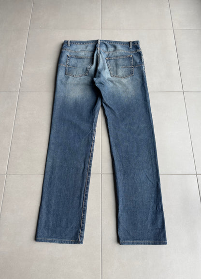 Dior homme AW04 “Victim of the crime” whiskered washed denim