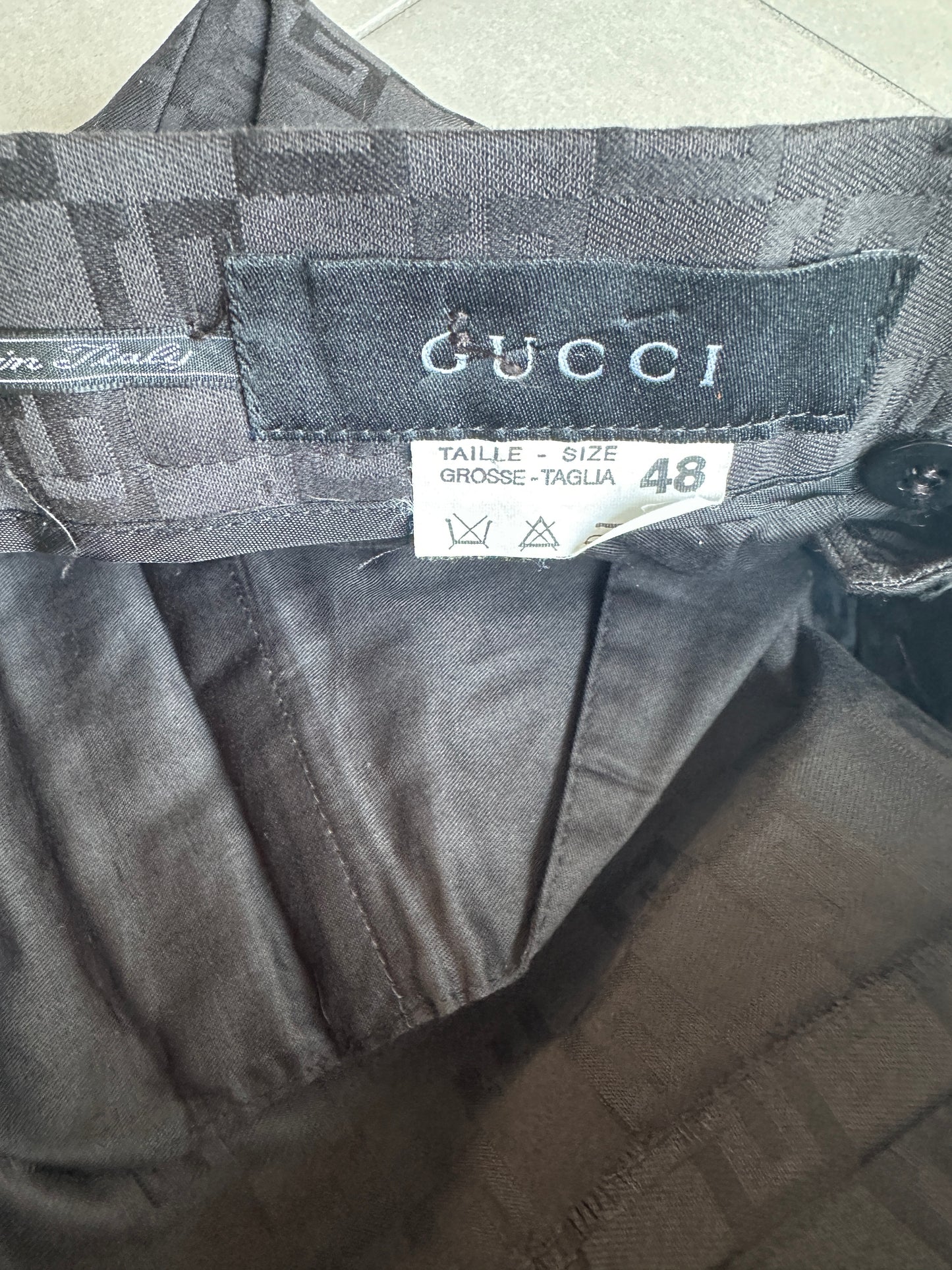 Gucci By Tom Ford AW2000 monogram trousers