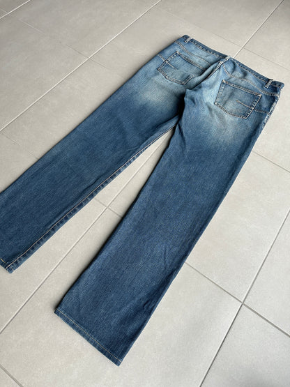 Dior homme AW04 “Victim of the crime” whiskered washed denim