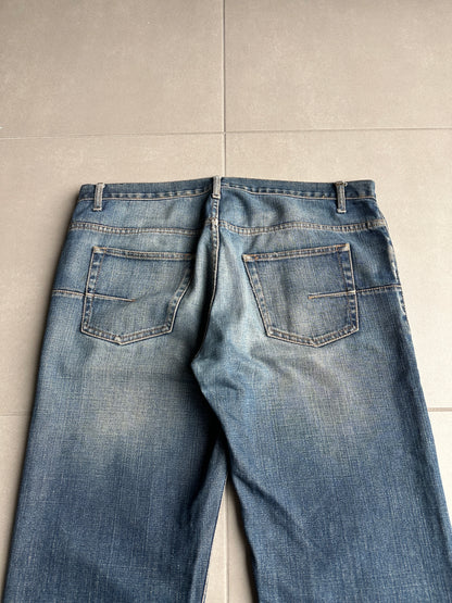 Dior homme AW04 “Victim of the crime” whiskered washed denim