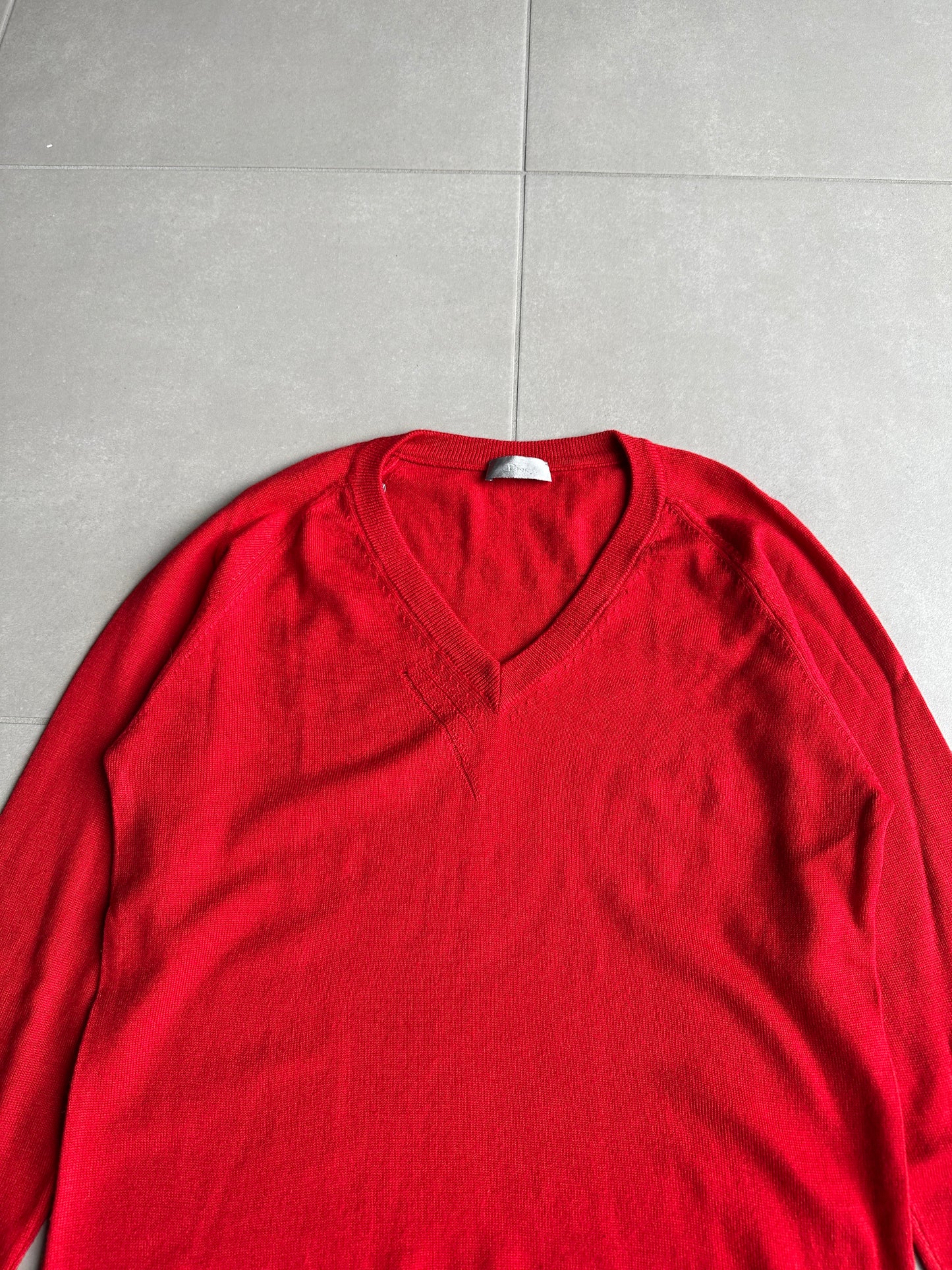 Dior Homme AW05 "in the morning" distressed wool sweater