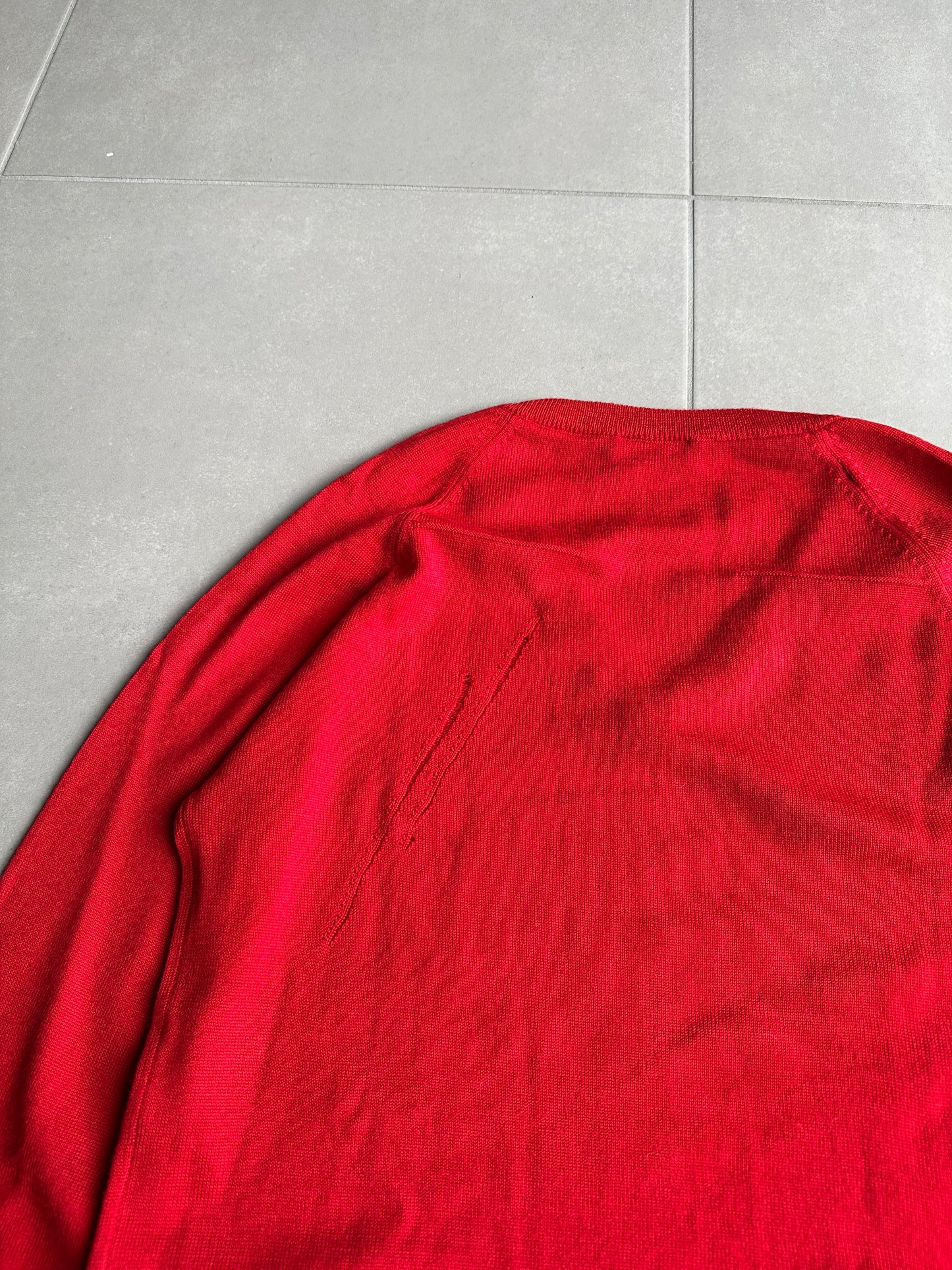 Dior Homme AW05 "in the morning" distressed wool sweater