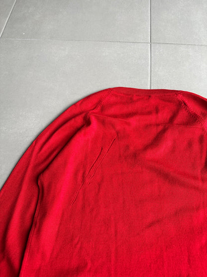 Dior Homme AW05 "in the morning" distressed wool sweater