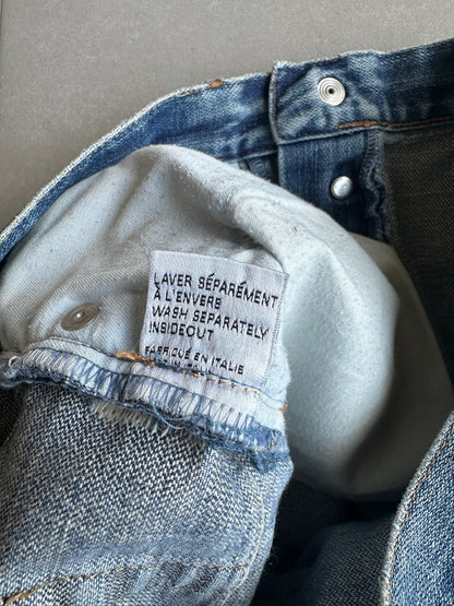 Dior homme AW04 “Victim of the crime” whiskered washed denim
