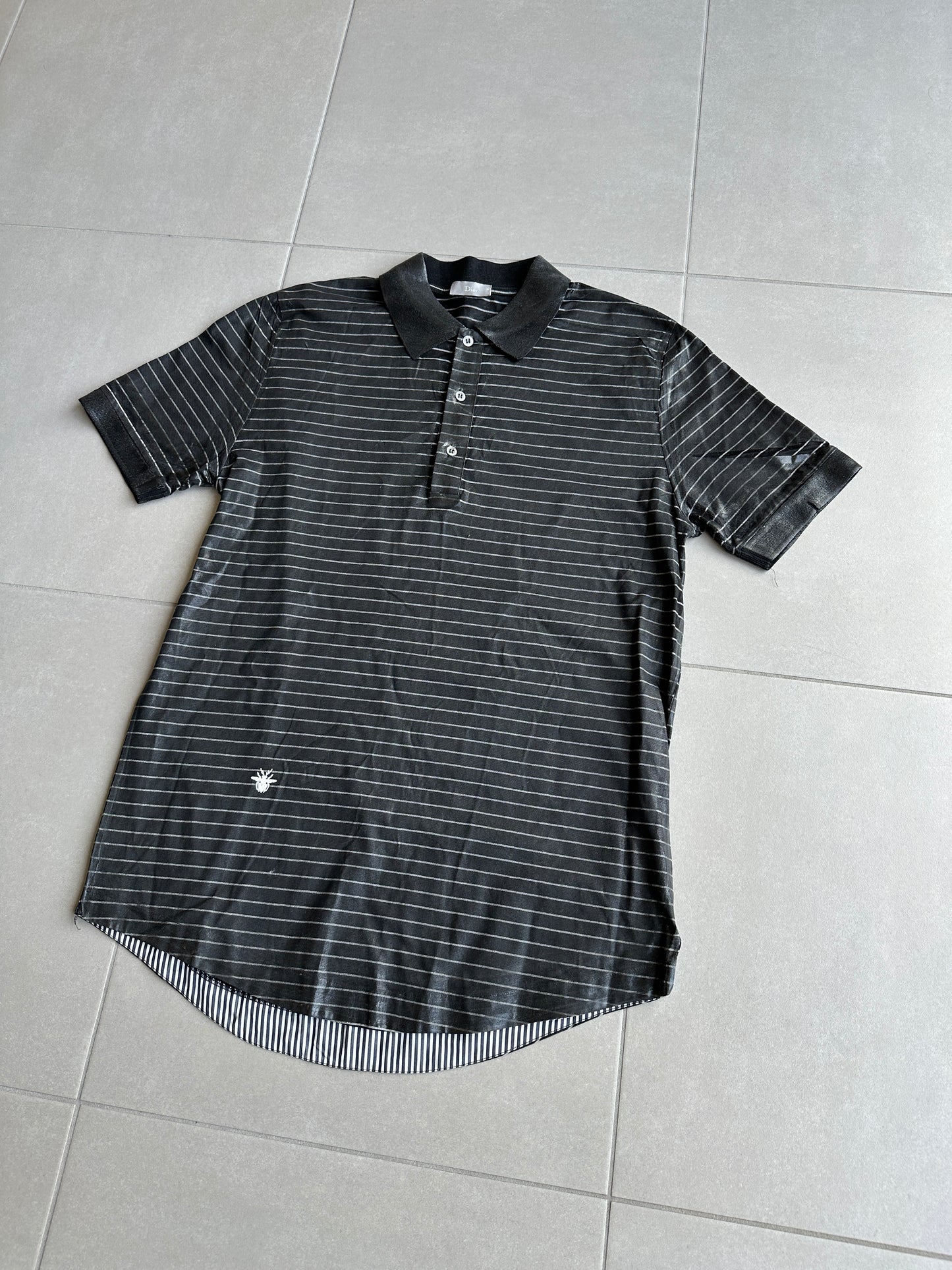 Dior Homme AW03 "Luster" Waxed polo