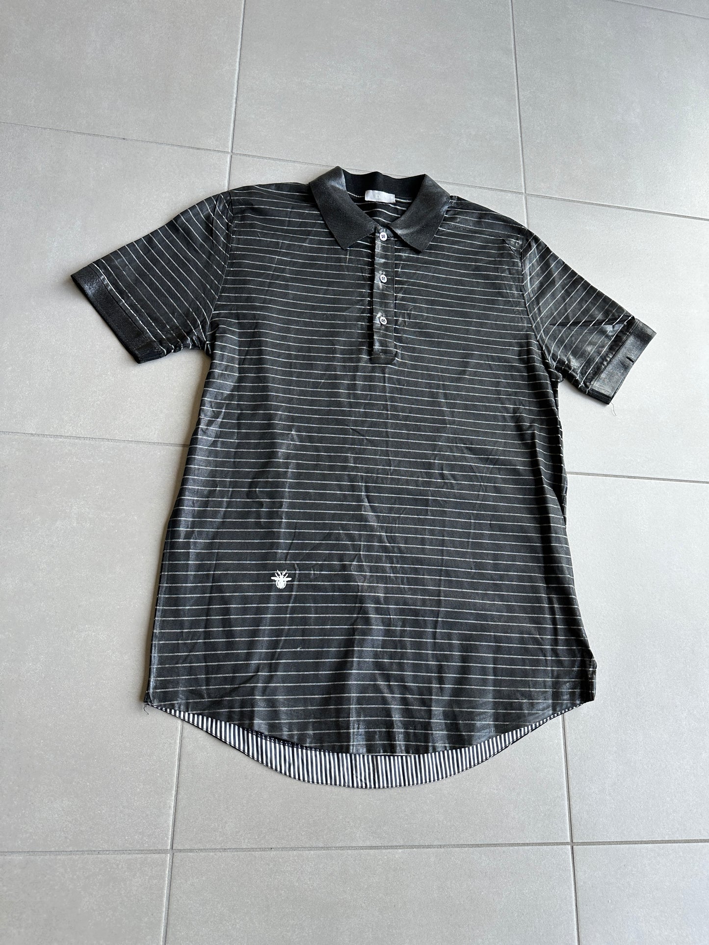 Dior Homme AW03 "Luster" Waxed polo