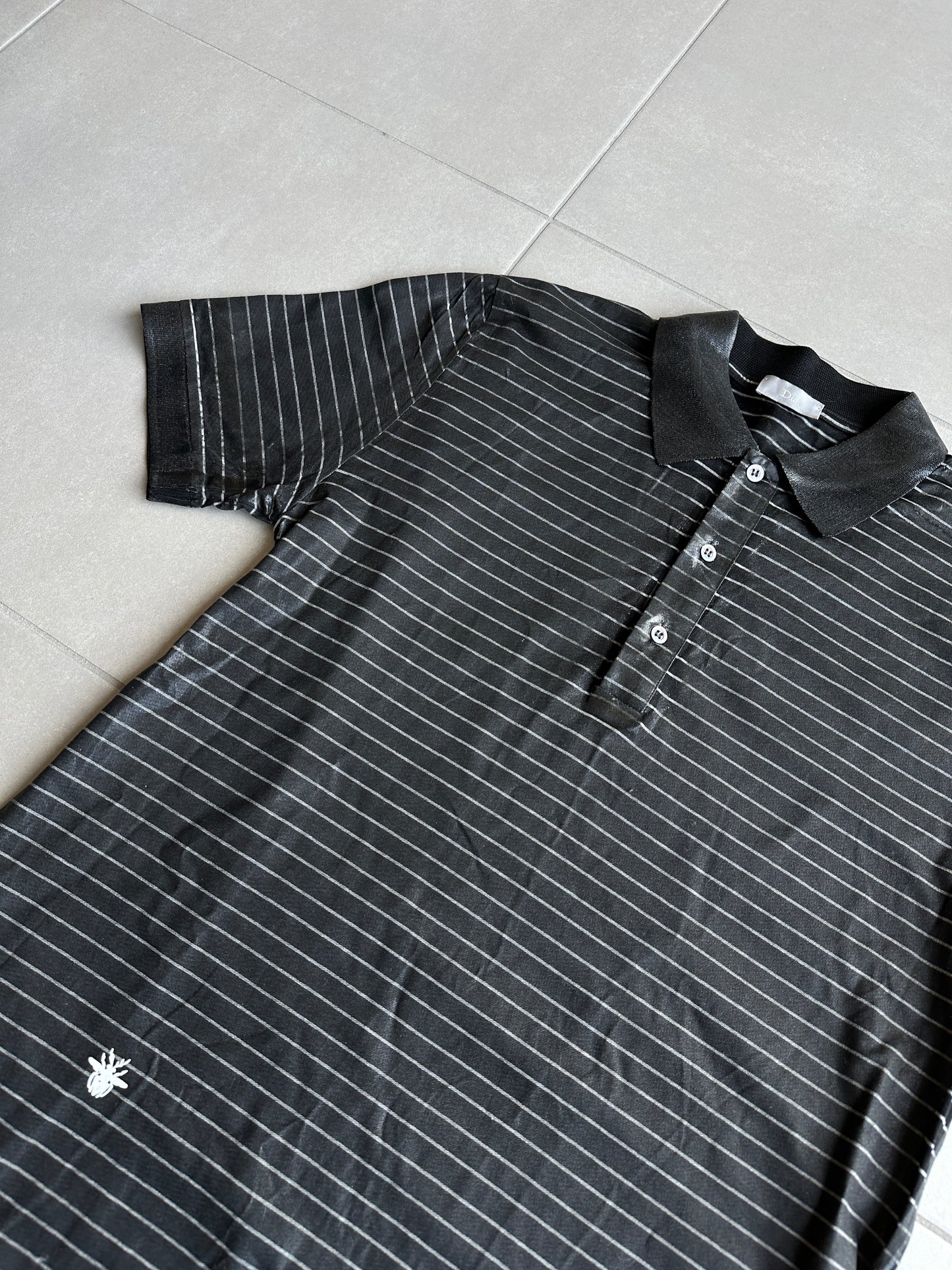 Dior Homme AW03 "Luster" Waxed polo