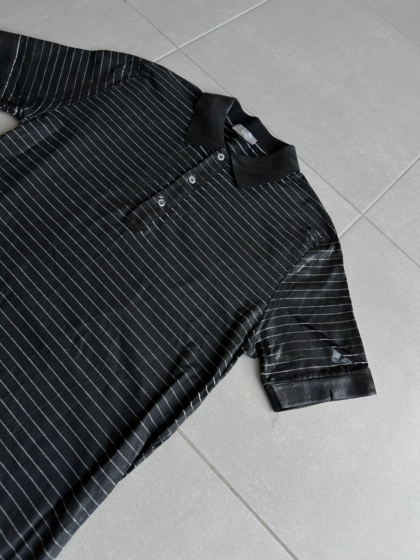 Dior Homme AW03 "Luster" Waxed polo