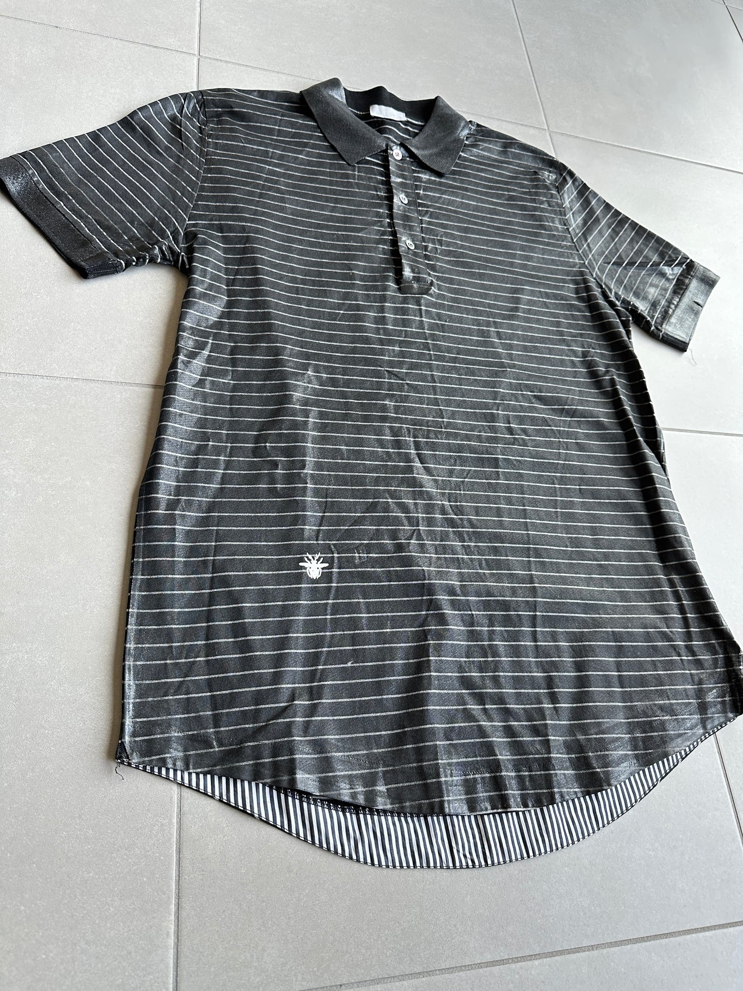 Dior Homme AW03 "Luster" Waxed polo