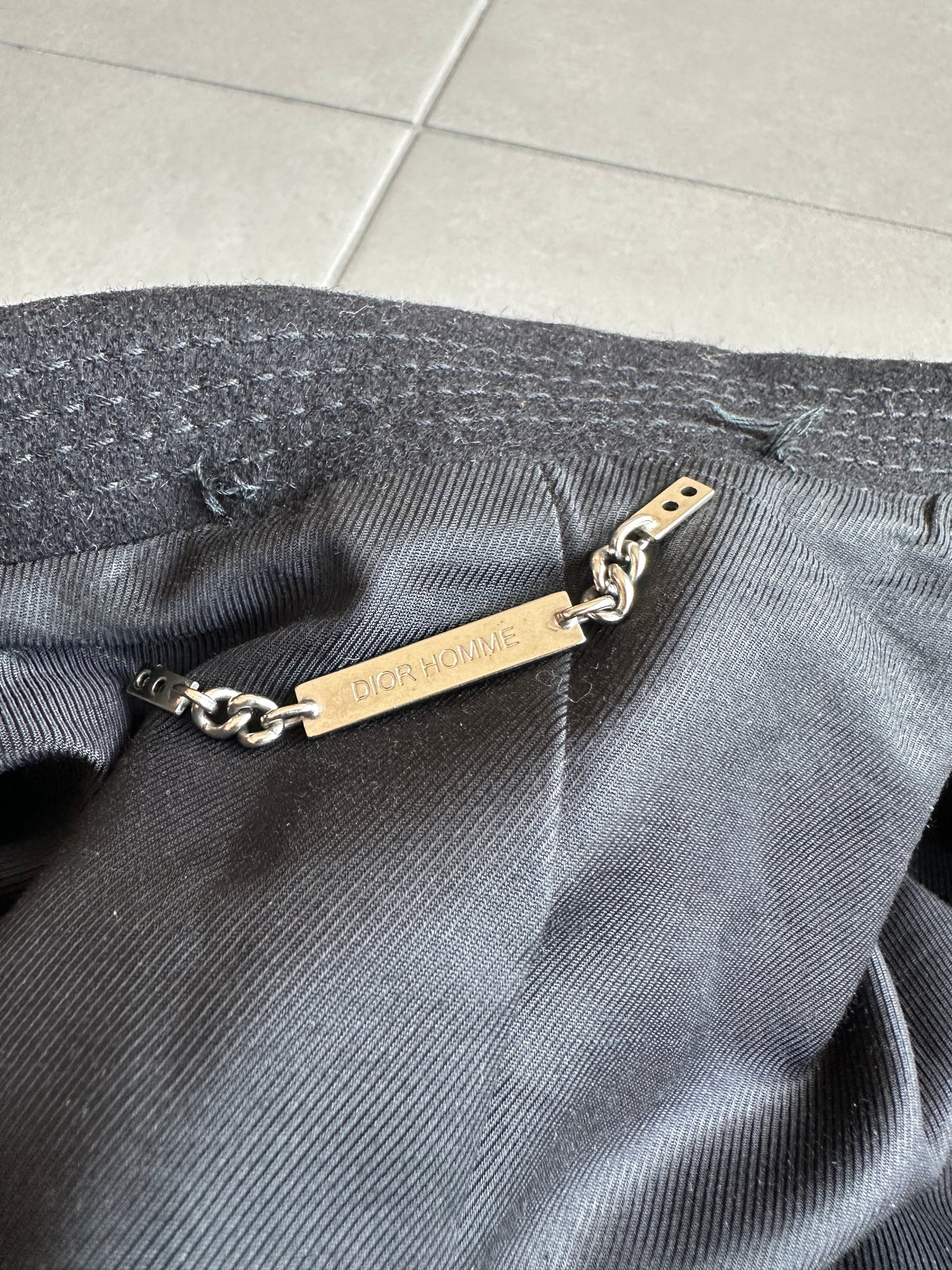 Dior Homme AW04 “VOTC” Double breasted cropped coat