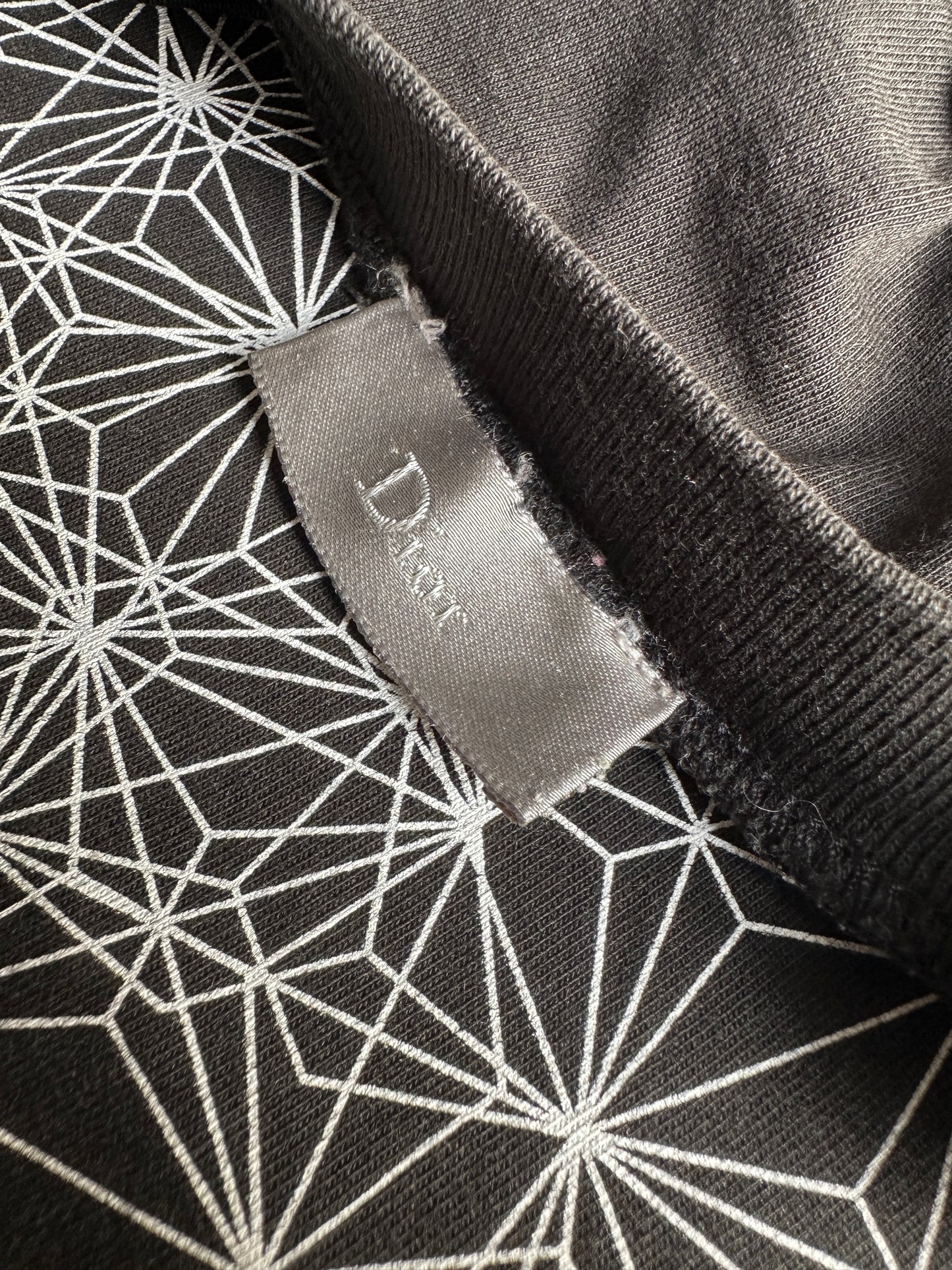 Dior Homme AW07 "Navigate" Abstract print t-shirt