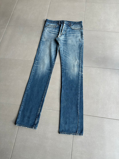 Dior Homme AW06 washed blue clawmark jeans