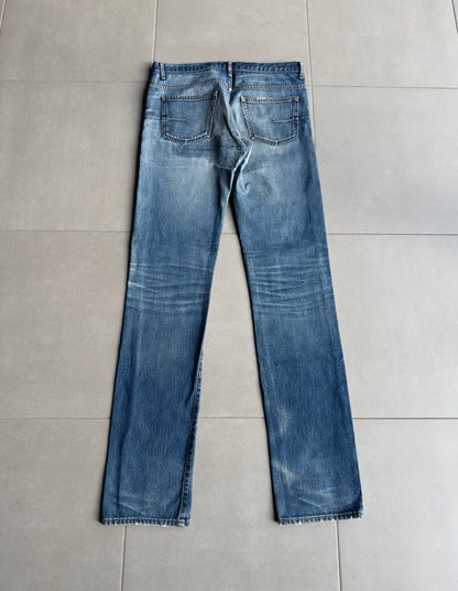Dior Homme AW06 washed blue clawmark jeans