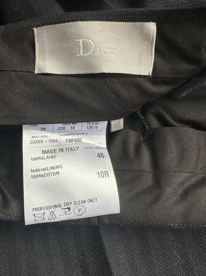 Dior homme AW07 “Navigate” runway striped thick wool trousers