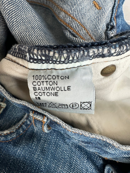 Dior Homme AW06 washed blue clawmark jeans
