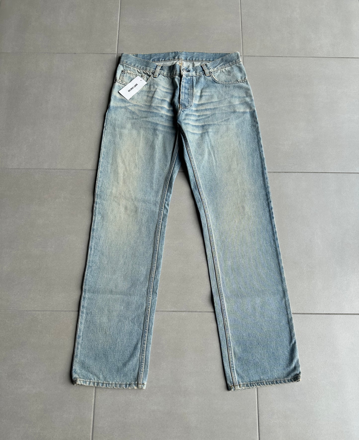 NWT Helmut Lang Circa 2000’s blue washed denim