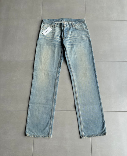 NWT Helmut Lang Circa 2000’s blue washed denim