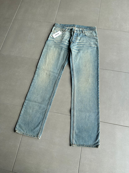 NWT Helmut Lang Circa 2000’s blue washed denim