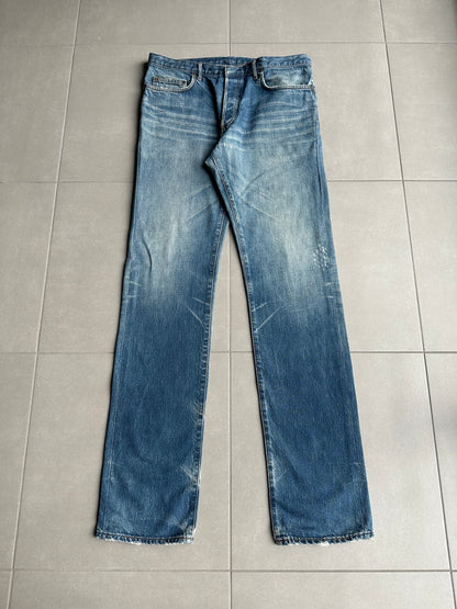 Dior Homme AW06 washed blue clawmark jeans