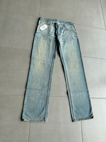 NWT Helmut Lang Circa 2000’s blue washed denim