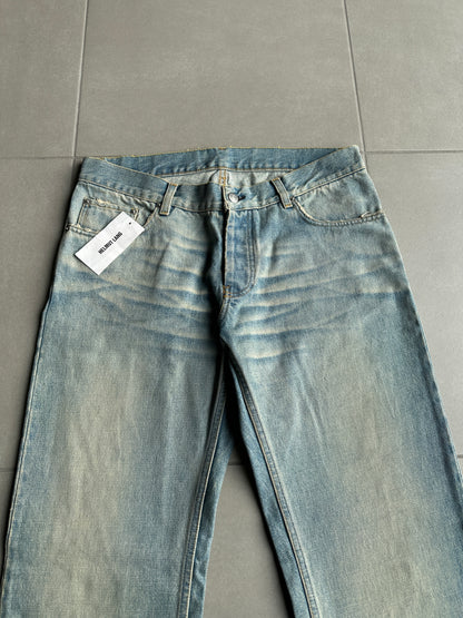 NWT Helmut Lang Circa 2000’s blue washed denim