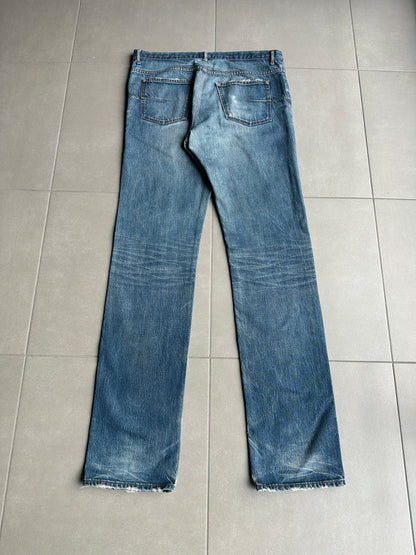 Dior Homme AW06 washed blue clawmark jeans