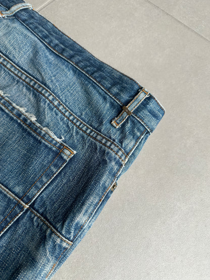 Dior Homme AW06 washed blue clawmark jeans