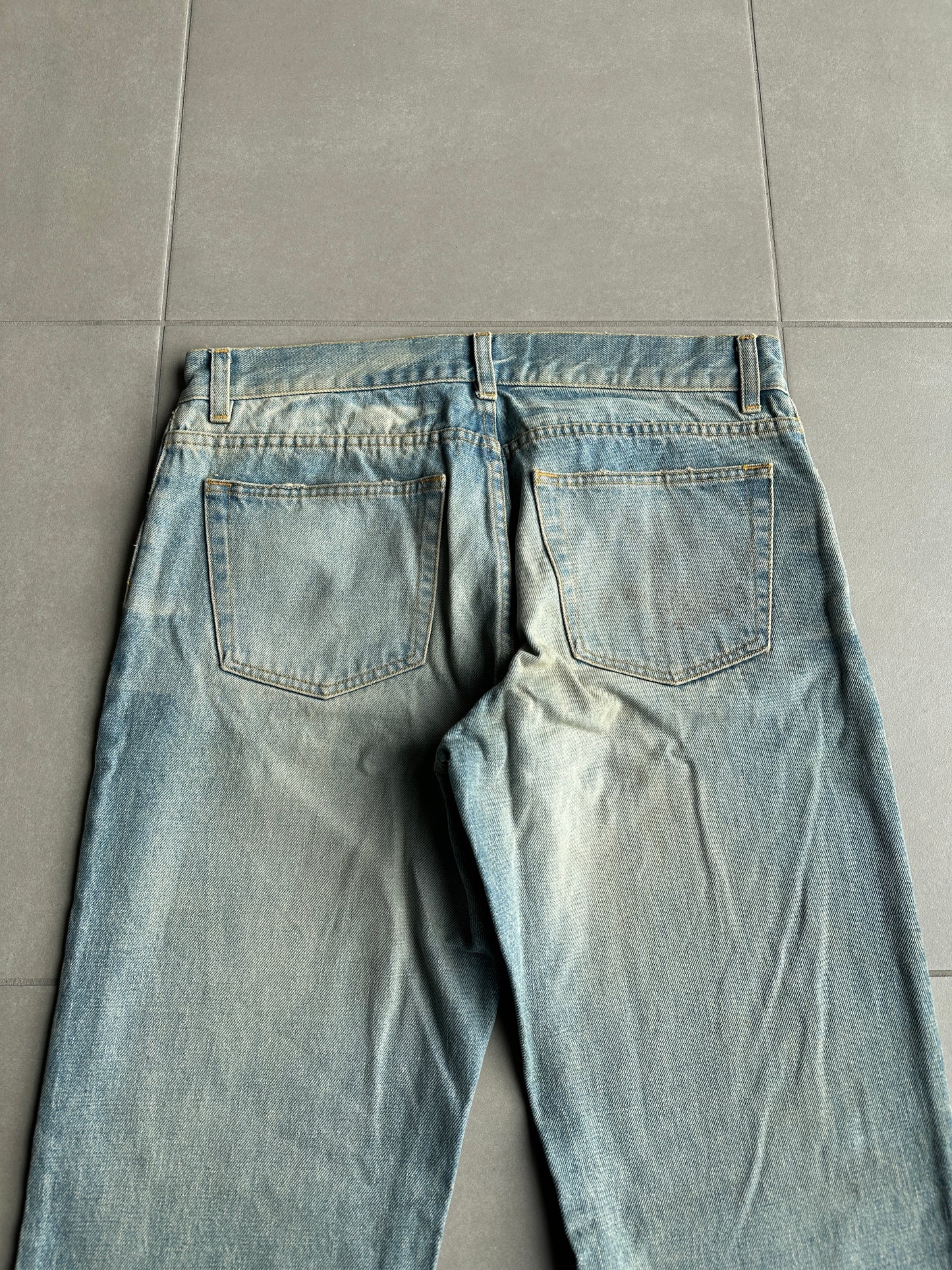 NWT Helmut Lang Circa 2000’s blue washed denim