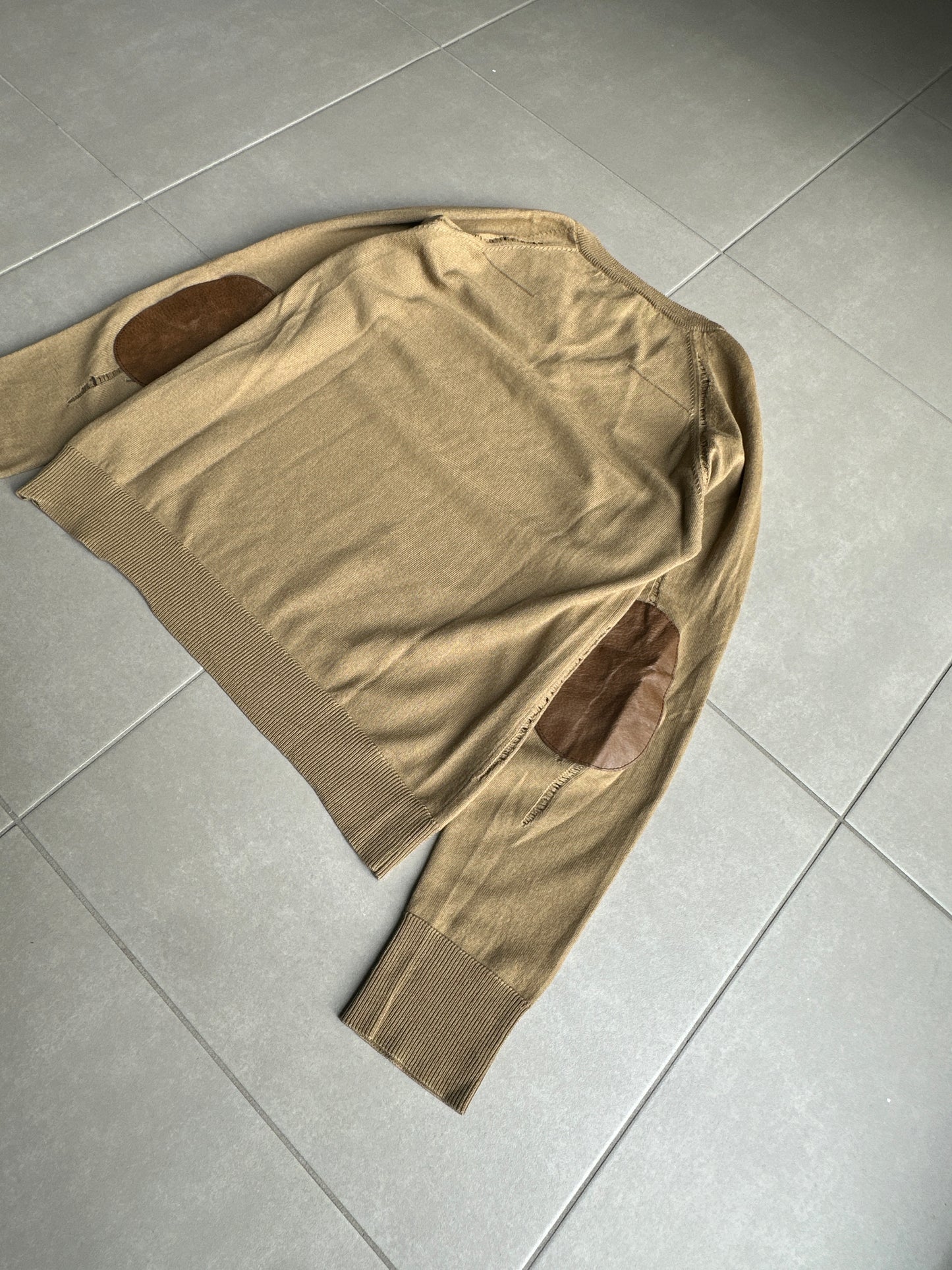 Dior Homme AW04 “VOTC” runway distressed V-neck sweater