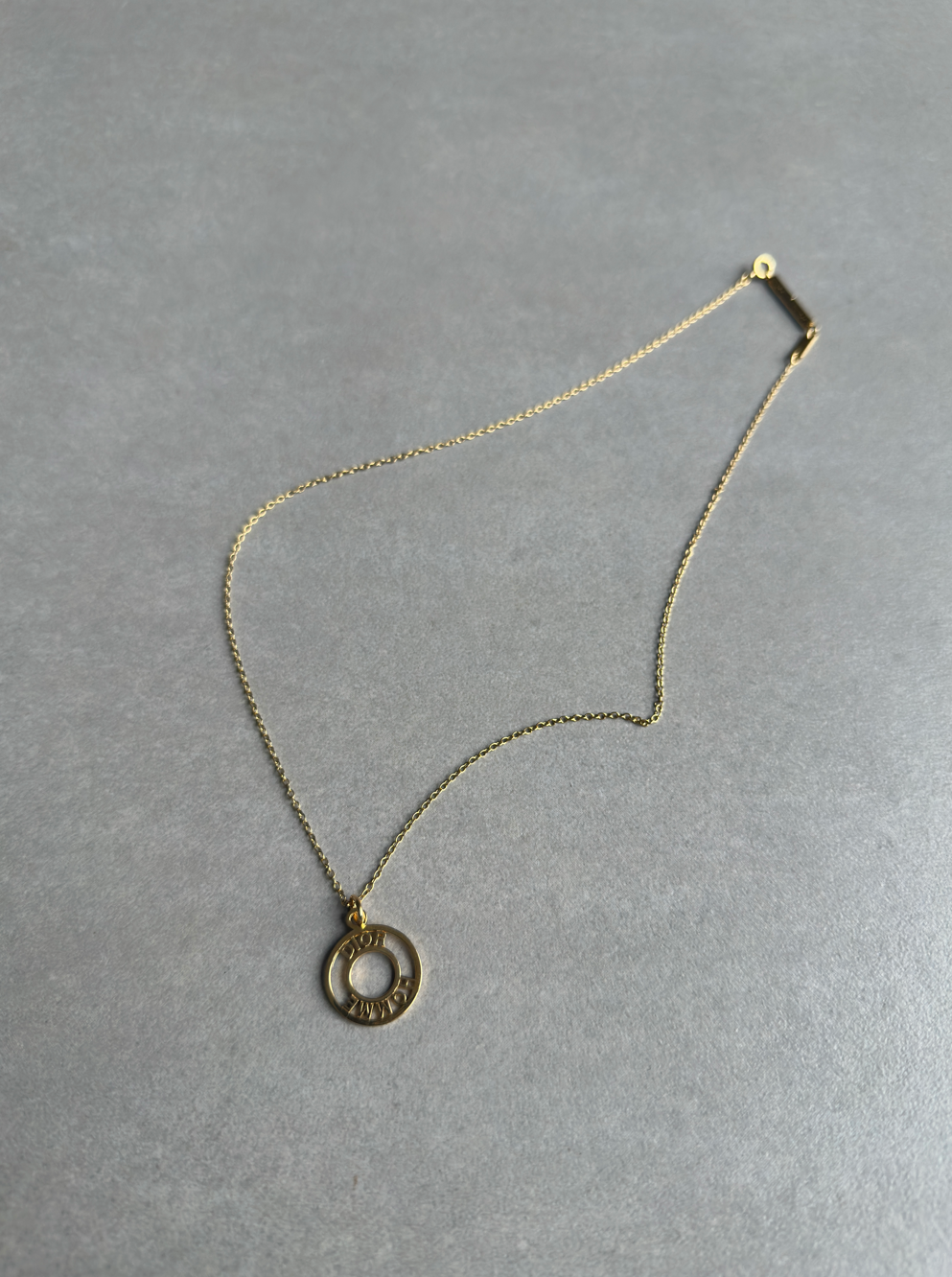 Dior Homme AW05 “In the morning” gold vermeil 925 silver necklace