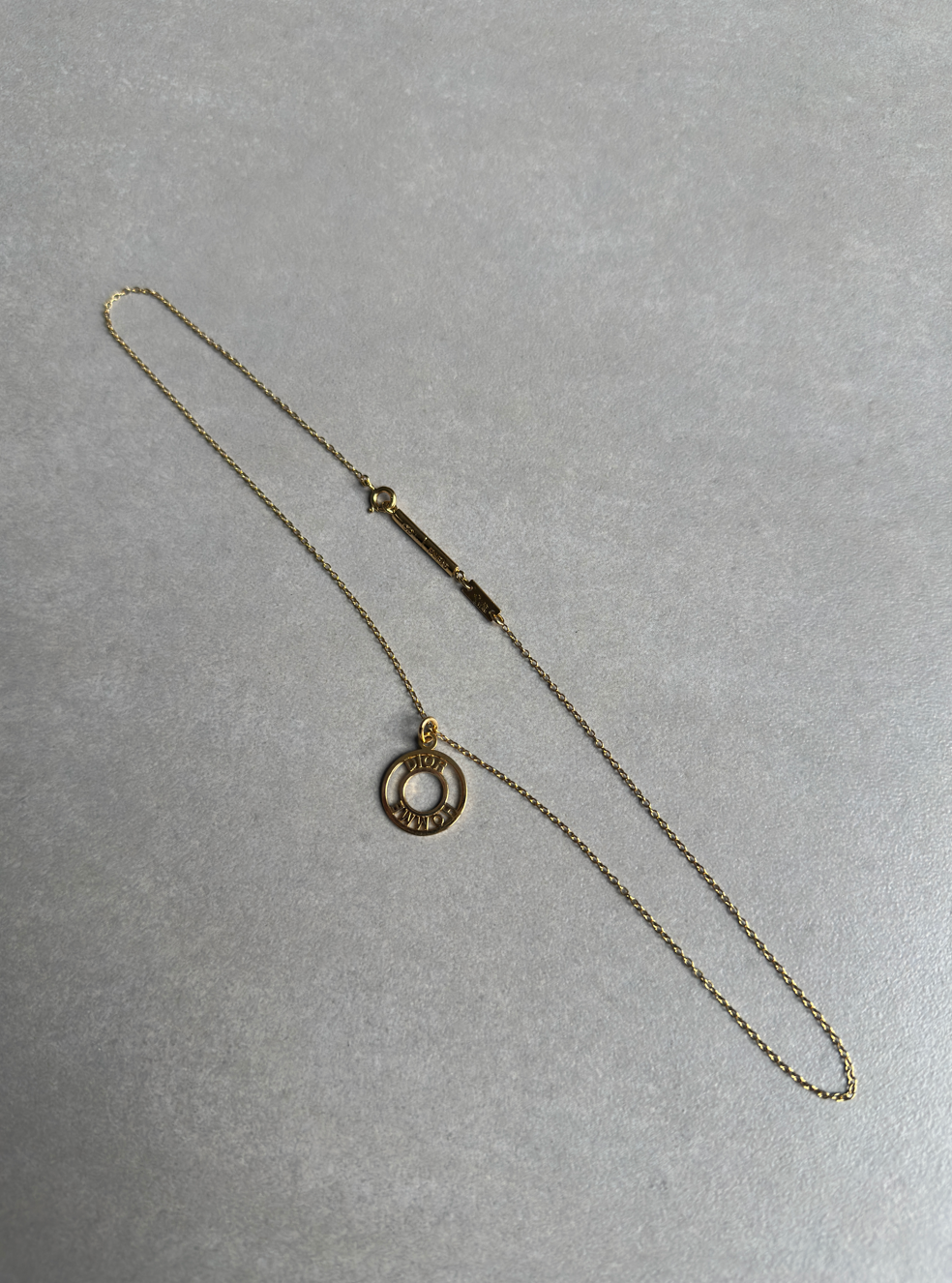 Dior Homme AW05 “In the morning” gold vermeil 925 silver necklace