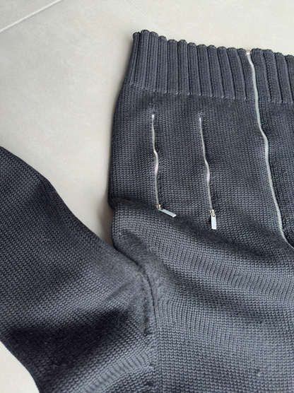 Dior Homme AW02 "Reflexion" multi zip divers knit