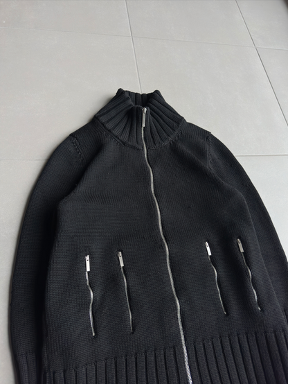 Dior Homme AW02 "Reflexion" multi zip divers knit