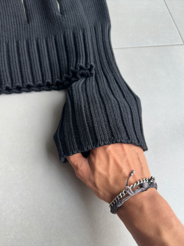 Dior Homme AW02 "Reflexion" multi zip divers knit