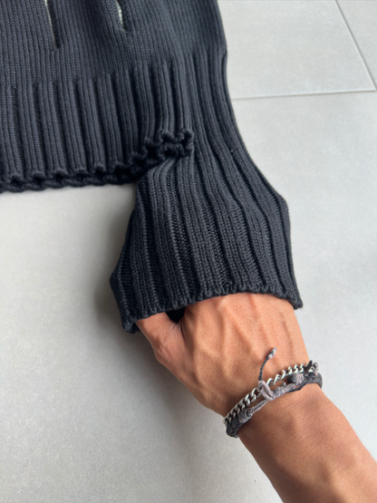 Dior Homme AW02 "Reflexion" multi zip divers knit