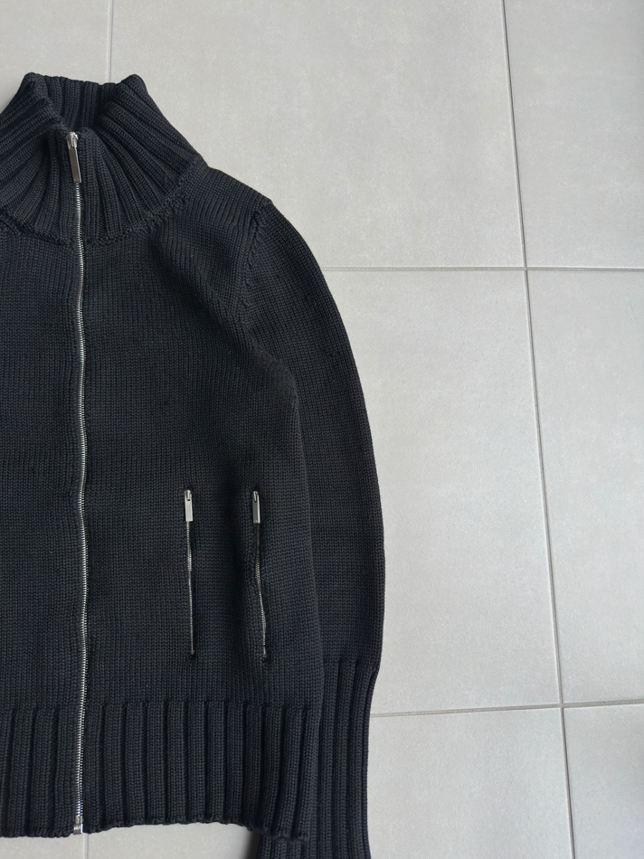 Dior Homme AW02 "Reflexion" multi zip divers knit