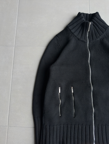 Dior Homme AW02 "Reflexion" multi zip divers knit