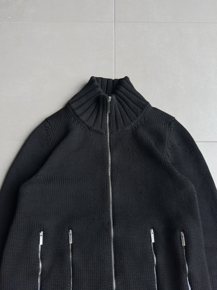 Dior Homme AW02 "Reflexion" multi zip divers knit