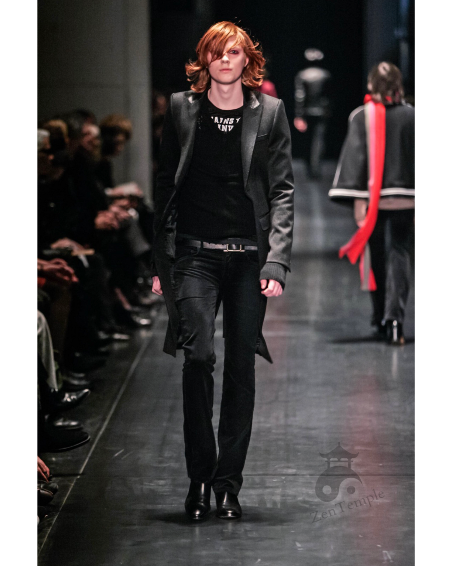 Dior Homme AW05 "in the morning" beaded wool sweater he