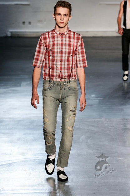 Dior Homme  Dior Homme SS06 Military plaid button up shirt