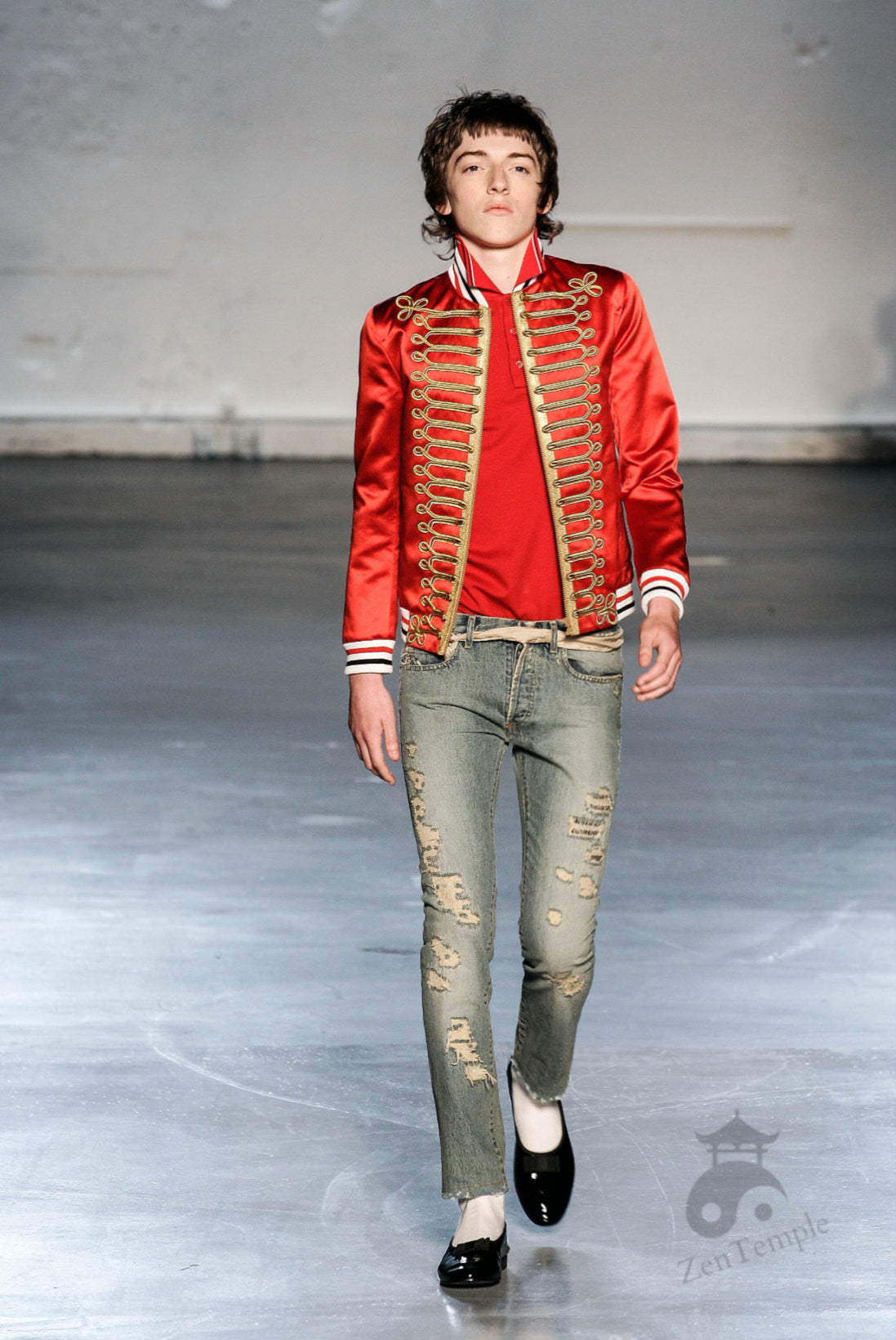 Dior Homme SS06 "The World Was A Mess, But His Hair Was Perfect" crash denim