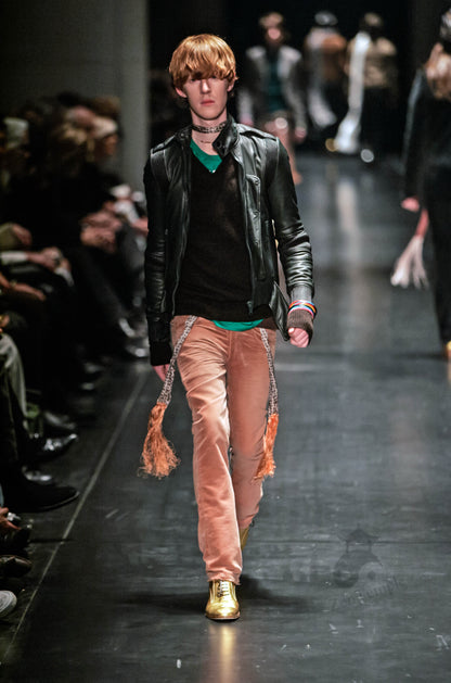 Dior Homme AW05 “In The Morning” velvet bootcut trousers