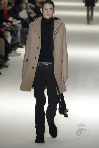 Dior Homme AW04 “VOTC” Double breasted hooded coat