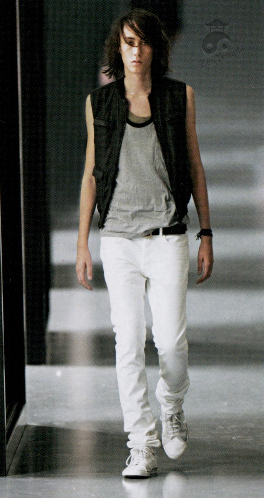 Dior Homme SS05 “BECK/Untitled” white whiskered denim