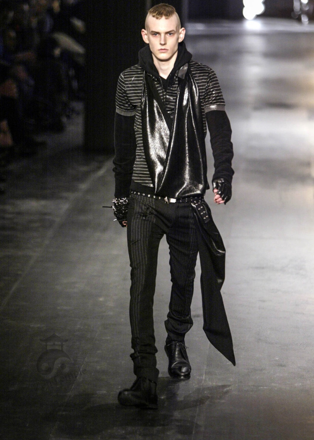 Dior Homme AW03 "Luster" Waxed polo