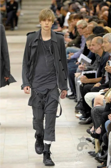 Number Nine SS08 "Birds' cotton/cashmere biker jacket