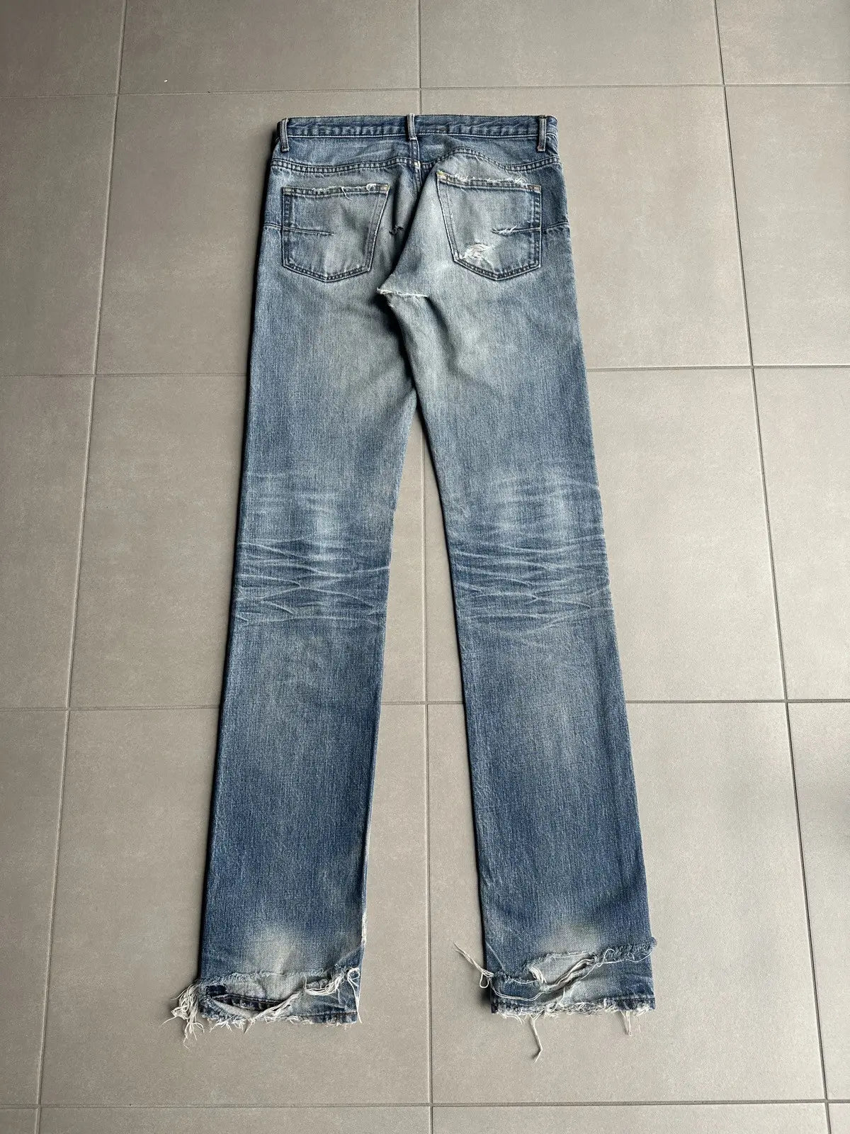Dior homme AW06 “these grey days” washed clawmark jeans